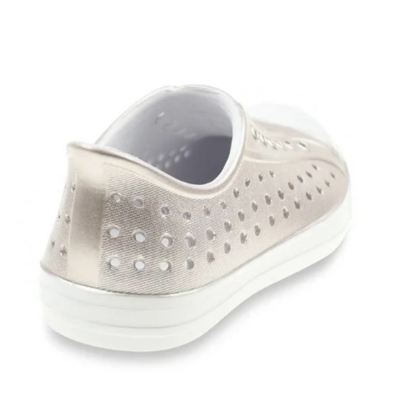 NWT Wonder Nation Eva Silver Slip-On Sneakers Girl Play Shoes Active Casual - Picture 2 of 5